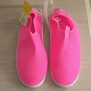 Sun Squad Bright Pink Slip-On Water Shoes Size L 9/10 NWT